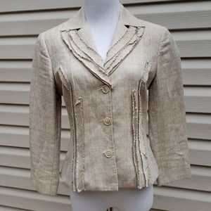 Carolina Herrera Cotton and Linen Blazer